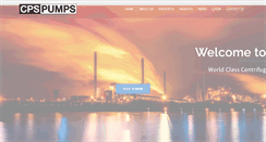 Desktop Screenshot of cps-pumps.com