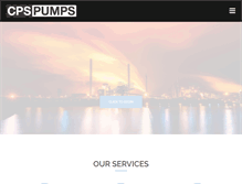 Tablet Screenshot of cps-pumps.com